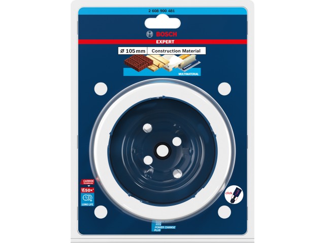 Žaga za izrezovanje lukenj Bosch EXPERT Construction Material, 105x60 mm, 2608900481